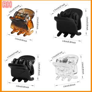 🔥🔥🔥ranghe คลิปหนีบผม10ชิ้น ล็อตสำหรับผู้หญิงขนาด1.0 1.5ซม. ขนาดเล็กสีน้ำตาลดำโปร่งใสพลาสติกที่หนีบผมขนาดเล็กอุปกรณ์แต่งผมสำหรับเด็ก