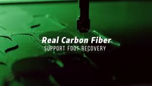 แผ่นรองเท้าคาร์บอนไฟเบอร์ สำหรับเท้าสนามหญ้า ข้อเท้าหัก หัวแม่เท้าแข็ง ข้อเท้าขัดข้อง แผ่นรองแข็งสำหรับกีฬา เดินป่า เดินเขา บาสเกตบอล วิ่ง ทางเลือกแทนรองเท้าหลังผ่าตัด 215 มม.