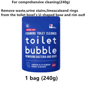 Foaming Toilet Cleaner Toilet Bubble Removes Bacteria Odor Kills 99.9% Germs Tough Stains Self-Activating Foam