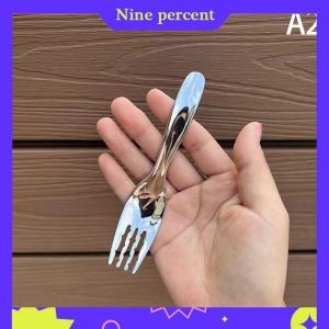 Nine percent Thép Không Gỉ Vòng Muỗng Net Màu Đỏ Vàng Bữa Ăn Tối Dài Xử Lý Khuấy Món Tráng Miệng Thìa Cho Nhà Bếp Phụ Kiện Tiện Ích
