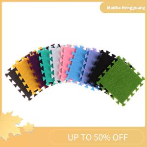 Madha 6Pcs 1:12 Dollhouse Miniature Rug Carpet Multicolor Mat Model Furniture DecorToy