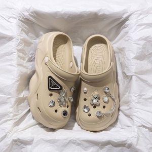 [Free Shipping] New EVA Thick-Soled Clog Sandals for Women Summer Outdoor Beach Non-Slip Closed-Toe Slippers for Ladies