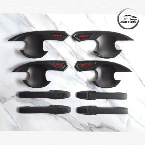 Paket Outer Cover Door Handle Pegangan Pintu Mobil Honda Mobilio Hitam Isoka