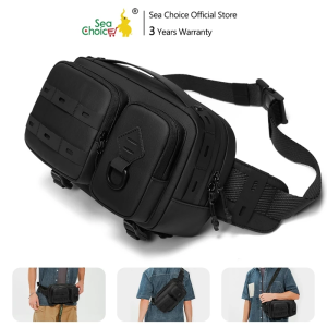 SEA CHOICE กระเป๋าคาดเอวแบบสะพายข้างอเนกประสงค์ กันน้ำ น้ำหนักเบา สำหรับการเดินทางและออกกำลังกายทุกวัน Sling Waist Bag