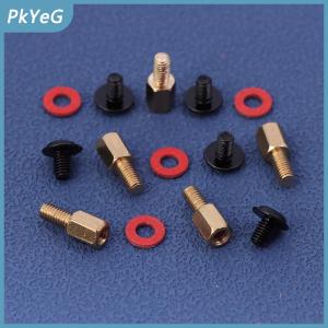 PkYeG 60pcs máy tính PC trường hợp Bo mạch chủ Riser vít 6-32-m3 cách nhiệt máy giặt cho trường hợp người hâm mộ 6.5mm Brass standoff