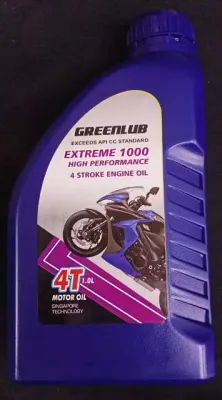 GREENLUB 4T MOTORCYCLE ENGINE OIL 1 LITRE