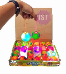 Yoyo Bola Lampu Bunyi Warna Warni / Flashing Spike Ball