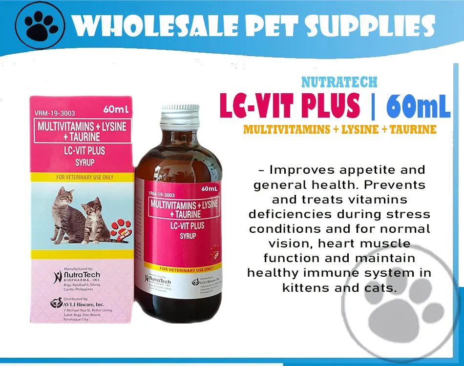 LC VIT Plus Syrup Multivitamins Lysine Taurine 60mL Lazada PH