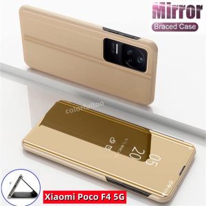 Honor 90 Lite 5G Smart Mirror Cover Flip Casing For Honor 90 Lite Honor90 90Lite Honor90Lite 90Honor 5G Leather Bracket Shockproof Holder Phone Casing Protection Case Back Cover