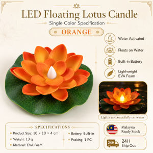 LED Diya Lamp Agal Vilakku Water Activated Deepavali Diwali Decoration Pooja Prayer Home Decor
