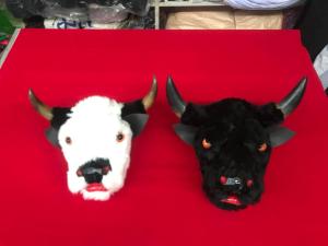 Flash sale Bantengan Jumbo Led bahan kayu dan full bulu  mainan kesenian tradisional .
