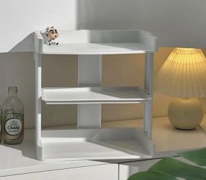 ❣️SPACEIDEAS❣️ ABS Desktop Bookshelf Seasoning Rack Desktop Organizer Shelf Desktop Rack Desk Storage Rack Book Stands Book Holder Book Rack Cosmetics Shelf Perfumes Shelf Displays Rack Countertop Shelf Countertop Rack Spices and Plants Rack
