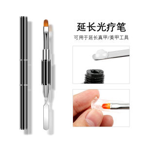 Dual ended Nail Art Poly UV Gel Extension Builder Drawing Brush Polish Removal Spatula Stick Nail Tool 美甲双头延长胶笔