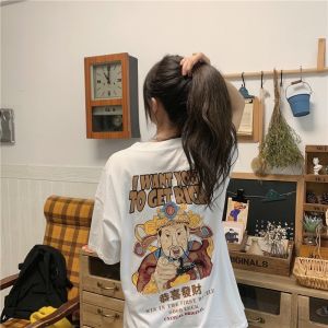 LH.Moonlight เสื้อยืดแฟชั่นสีแดงร้อนแรงรับตรุษจีน แต่งตัวชิคๆรับอั่งเปา มั่งมีศรีสุขรวยๆเฮงๆอายุยืนหมื่นๆปี