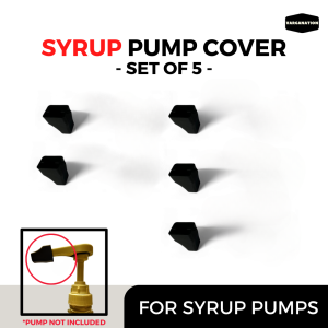 Syrup Pump Set of 5 for Torani Davinci Starbucks - Choose: Syrups - 375 & 750ml Bottle - Gold Black White  - Varganation