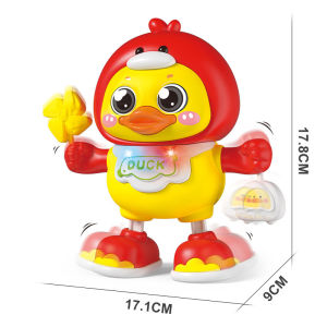 Cartoon Electric Duck Toy Crawling Training with Light Dancing Duck Toy Cute Shape Durable Singing Dancing Toy Children Gift