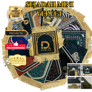 Sejadah mini muka doorgift hadiah Turki 35 cm x 35 cm x 5mm [ borong ]