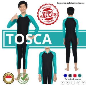Baju Renang Anak Laki laki Selam Lengan Panjang Anak TK-SD Usia 6 - 12 Tahun | Selam Panjang Anak Cowok & Remaja Bahan Elastis-Nyaman Dan Cepat Kering Lotus Sportswear