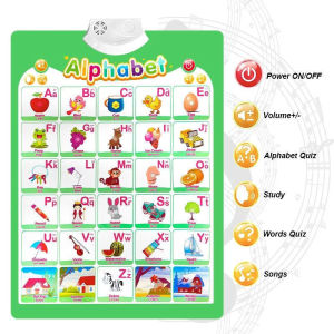 YUNXUAN Talking Chart For Kids Alphabet Chart With Sound Educational Abc Chart With Sounds