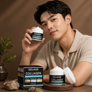 EELHOE Men Anti-Wrinkle Cream 50g Krim Kolagen Pria Anti Penuaan Kerut Kurangi Garis-Garis Halus Penghapusan Bintik Wajah