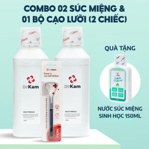 Combo 2 Nước Súc Miệng Chuẩn Y Khoa DrKam 250ml - Khử Hôi Miệng Viêm Nướu Không Cay Không Cồn
