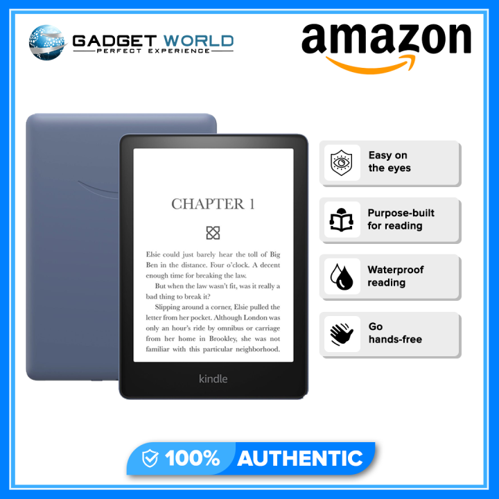 Amazon Kindle Paperwhite 16GB 11th Gen Waterproof with Adjustable Light