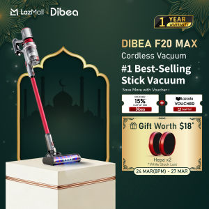 Best Seller | Dibea F20 Max Cordless Vacuum Cleaner Powerful 25000 Pa Suction Power | Local Warranty
