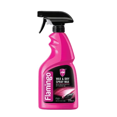 Flamingo Spray Wax Wax & Dry Spray Wax 500ML Car Wax Liquid Instant Shine