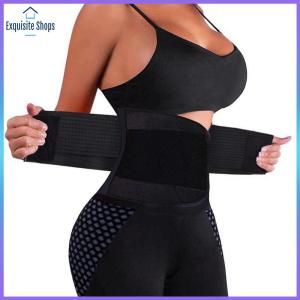 [Local Stock]Waist Trainer Corset WaistTrimmer Body Shaper in Black Sport Exercise Slimming Girdle Belt