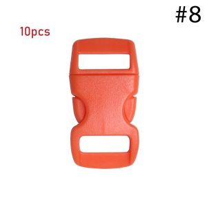 WLVYH 4/10/50pcs High quality Paracord Bracelet Accessories Curved Dog Collar Strap Side Release Buckle Camp Bag Parts Webbing Outdoor Tool