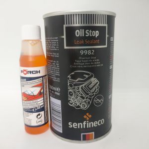 Senfineco 9982 Oil Stop Leak Sealant 300ml Bundle with FORCH R535 Glass Washer Fluid 50ml - Engine Performance Enhancer