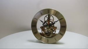 Sacesr 126mm Metal Inlaid Clock Accessories Skeleton Clock Gear Movement High-Grade Metal Skeleton Clock Movement 9N5Q1