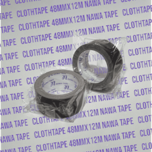 HARGA TERMURAH LAKBAN HITAM/ CLOTH TAPE 48 MM X 12  M UNTUK 1 PCS
