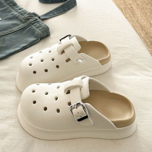 Free Shipping WomenS New Summer Outdoor Thick-Soled Clogs Cute Cartoon Slip-On Sandals With A Closed-Toe Design And Non-Slip EVA Sole