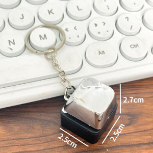 2Pcs Vui Nút Keychain Điện Sốc Mặt Dây Chuyền Cho Bạn Bè Trường Trò Đùa Mới Lạ Cho túi bọc chìa khóa Charms Đảng Prank Quà Tặng