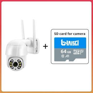 AI Human Detection Security Camera Outdoor 1080P FHD Wi-Fi Indoor Outdoor IP Camera 360° View Color Night Vision 2-Way Talk Waterproof Motion Tracking Works with Alexa/Google Assistant