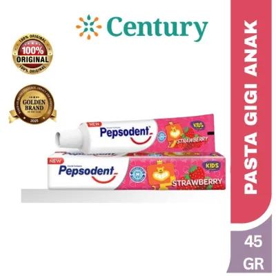 Pepsodent kids strawberry 45 G / Pasta Gigi anak / Gigi Susu Anak / Toothpaste / Mulut