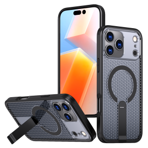 Magnetic For Magsafe Heat Dissipation Fold Stand Phone Case For iPhone 15 16 17 Pro Max Air 16E 14 13 12 11 Lens Protector Cover
