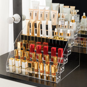 Clear Acrylic Stand 3 layer 6 layer Tiers Cosmetic Organizer Lipstick Jewelry Nail Polish