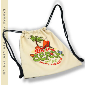 TAS SERUT Tas Kanvas Print Karakter Wanita PRIA tas olahraga futsal bahan kanvas stringbag/gymsack