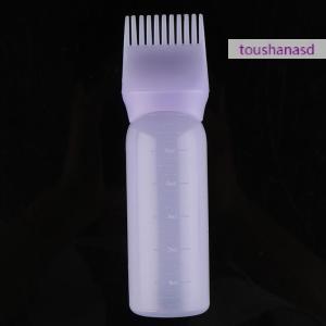 toushanasd ขวดย้อมผม120มล. พร้อมอุปกรณ์แปรงขวดย้อมผมสำหรับร้านทำผม