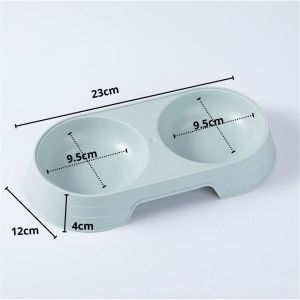 AVVET Tempat Makan Kucing Anjing 2 in 1 Mangkok Minum Hewan Doggy Lucu 2in1 Mangkok Makan Hewan Double Pet Food Bowl Import Murah