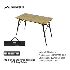 CampBoost SHINETRIP Starship 3 Tactical Camping Table Meja Camping Folding Table IGT Table Camping Meja lipat Camping