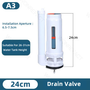 Bathroom Toilet Water Tank Accessories Water Inlet Valve Accessories Toilet Button Replacement Kit Toilet Outlet Valve Accessories Universal