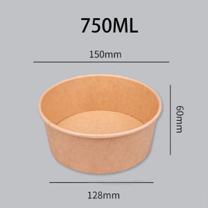 ghaohes home ชามคราฟ์ ถ้วยกระดาษ ตะเกียบแบบใช้แล้วทิ้ง กล่องกระดาษ กล่องอาหาร เข้าไมโครเวฟได้ น้ำไม่รั่ว ทนความร้อน ฝาขายแยก