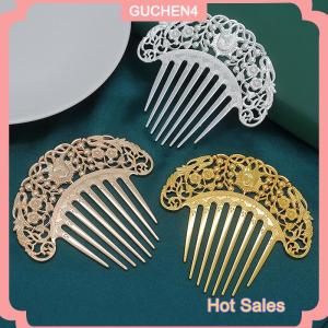 GUCHEN4🎀 Trung Quốc Kẹp Tóc Retro Tóc Lược Hanfu Món Ăn Kẹp Tóc Trang Trí Rỗng Khắc Tóc Lược Tinh Tế Phụ Kiện Tóc Quà Tặng