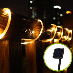 SIC 100/200LED Waterproof 8 Mode Solar Power Neon Hose Tube Copper String Light for Home Decoration