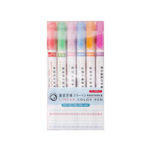 COD PULPEN 1SET ISI 6PCS / PEN HIGHLIGHTER / HIGHLIGHTER BENTUK GARIS MULTI WARNA / DIY STATIONERY HIGHLIGHTER WARNA PASTEL