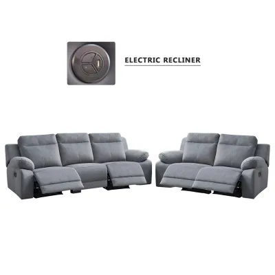 Living Mall Zarzy 1/2/3-Seater Reclining Sofa Pocketed Spring Claw Resistant Pet-Friendly Fabric/Leather