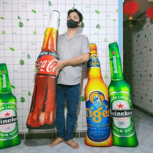 (MIỄN SHIP TẶNG COCA) GỐI ÔM COCA HENIKEN SIZE LỚN 150CM MẨU MỚI CAO CẤP HÀNG VIỆT NAM XUẤT KHẨU